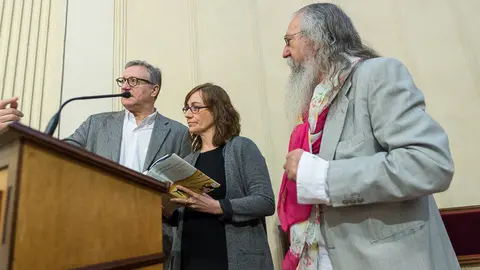 La consejera de Cultura, Ana Herrera, comienza la XIX Lectura Pública de El Quijote, acto organizado por el Ateneo Navarro (04). IÑIGO ALZUGARAY