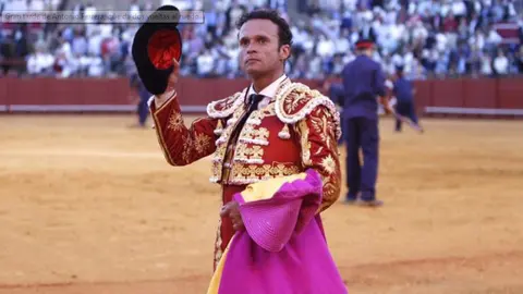 El diestro Antonio Ferrera en La Maestranza de Sevilla.