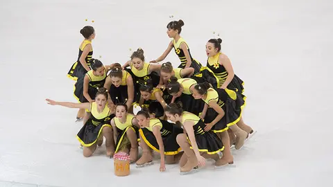 El club de hielo Huarte se ha proclamado campeón de ballet sobre hielo en la Copa de España