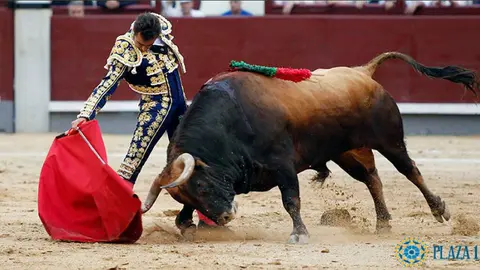 El Fandi toreado en Las Ventas durante la Feria de San Isidro de 2017.