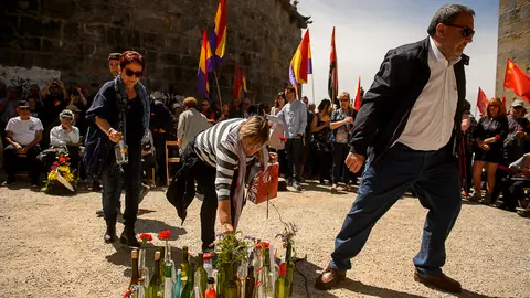 Acto de conmemoración del 79 aniversario de la Fuga del Fuerte de San Cristóbal, organizado por la asociación _Txinparta-Fuerte San Cristóbal. PABLO LASAOSA 07