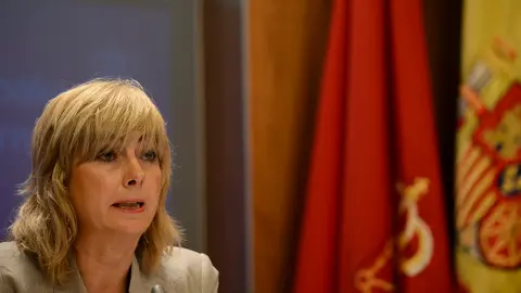 Ana Ollo en rueda de prensa. PABLO LASAOSA 03