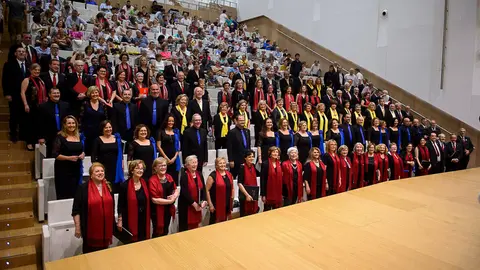 VII encuentro de coros de colegios de médicos de España, celebrado en Navarra. PABLO LASAOSA (1)