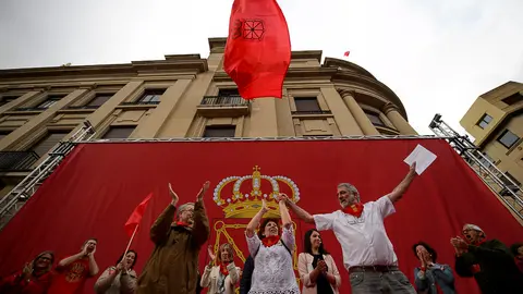 Manifestación en defensa de la bandera de Navarra. PABLO LASAOSA 67
