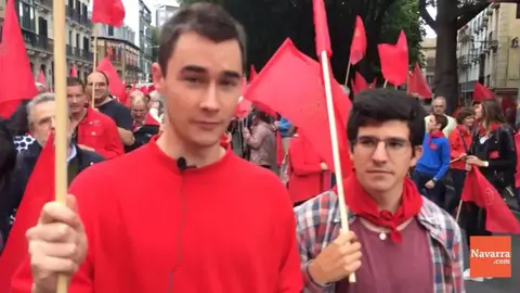 Testimonio de algunos manifestantes en la marcha por la defensa de la bandera de Navarra