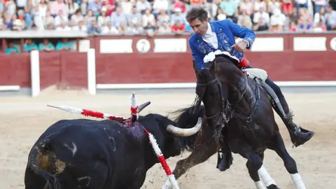 Hermoso de Mendoza no ha podido lograr ningún trofeo en su visitia a Las Ventas en la Feria de San Isidro de 2017 PLAZA 1