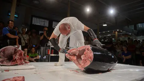 “Ronqueo de atún rojo” en el Mercado de Santo DOmingo. PABLO LASAOSA 09