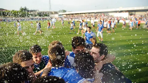 El ascenso de la Peña Sport a 2ª B tras ganar al Náxara en Tafalla. MIGUEL OSÉS (24)