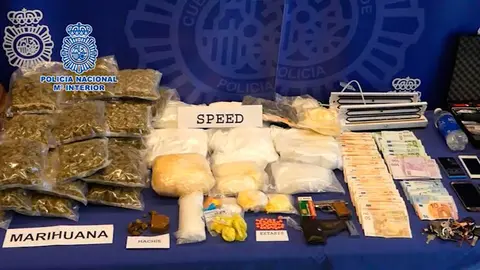 La droga que se ha incautado en la operación 'Teixa'.