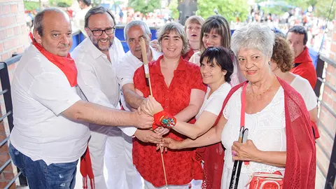Chupinazo de Barañain. MIGUEL OSÉS