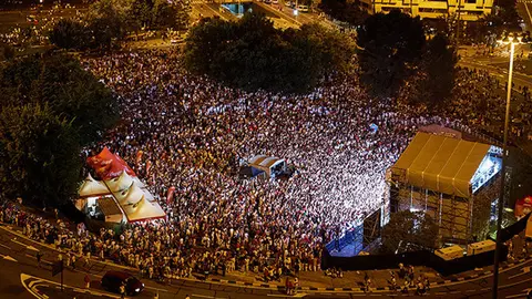 Vendetta y Lágrimas de Sangre consiguen un lleno absoluto en este sábado de San Fermín 2017. DANIEL FERNÁNDEZ.