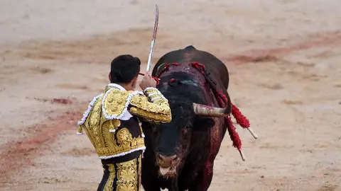 Corrida de toros en las fiestas de San Fermín 2017 a cargo de Antonio Ferrera, Alejandro Talavante y Ginés Marín. PABLO LASAOSA 87
