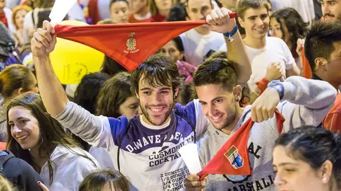  'Pobre de Mi' en la plaza del Ayuntamiento de Pamplona de los Sanfermines 2017. IÑIGO ALZUGARAY (27)