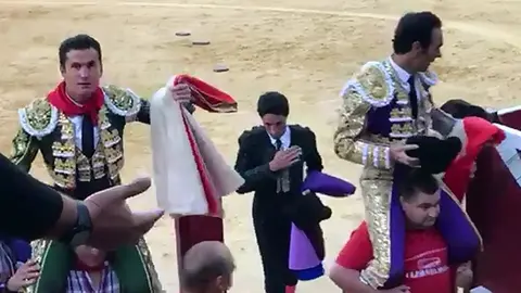 El Cid y Daniel Luque abren la puerta grande de la plaza de toros de Tudela en la primera corrida de las fiestas de Santa Ana 2017