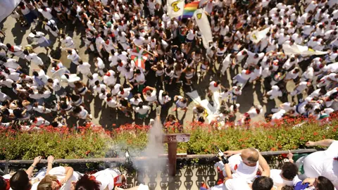 Tafalla durante el inicio de sus fiestas de este 2017