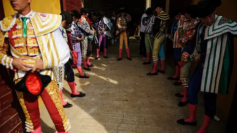 Primera corrida de la feria de Tafalla con la ganadería de Marques de Albaserrada para los diestros Serafín Marín, Joselito y José Arcilla. MIGUEL OSÉS_5