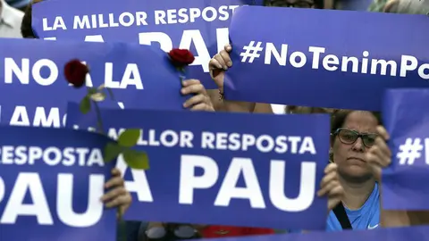 Manifestación en contra del terrorismo en Barcelona bajo el lema No tengo miedo EFE 2