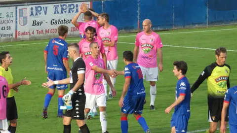 Partido Amorebieta - Tudelano. Foto web CD Tudelano.