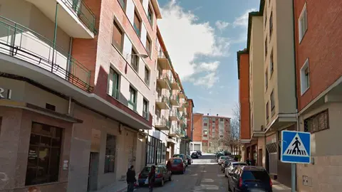 Calle monte Lakartxela, en el barrio de Santa María de Pamplona.