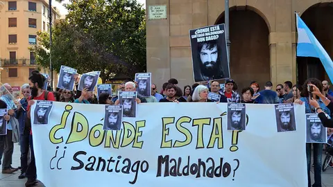 Concentración por la desaparición de Santiago Maldonado
