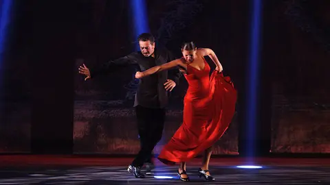 Nuevo espectáculo de Sara Baras en exclusiva en el Baluarte. MIGUEL OSÉS_4