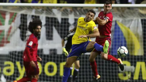 El partido entre Osasuna y el Cádiz de la octava jornada de la Liga de Segunda División disputado en el estadio Ramón de Carranza LFP 15