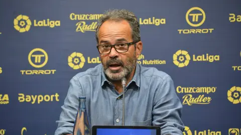 Álvaro Cervera en rueda de prensa.
