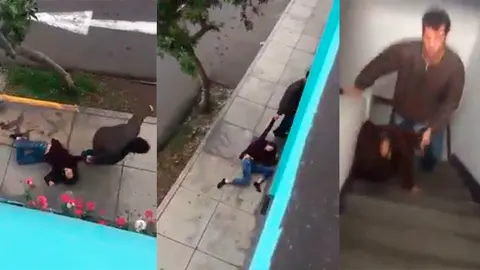 Tres de la imágenes de la brutal agresión en Perú