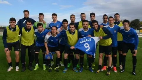 Partido Peña Spòrt - CD Vitoria en Tafalla. Foto web P. Sport.