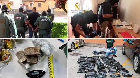 Imágenes de la operación PERILLÁN desarrollada por la Guardia Civil en Navarra. CEDIDAS