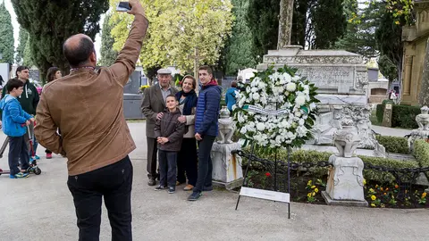 Como es tradición desde 1916, el Ayuntamiento de Pamplona homenajea a Pablo Sarasate como hijo predilecto de la ciudad. IÑIGO ALZUGARAY (23)