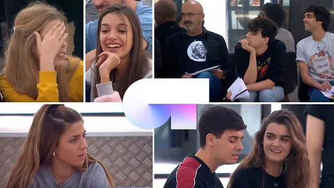 Caras de los compañeros de Operación Triunfo durante la interpretación de City of Stars de Amaia Romero y Alfred.