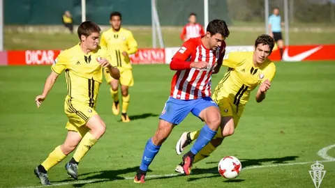 Partido Sporting B - Osasuna B en Mareo. Twitter Sporting.