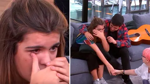 La pamplonesa Amaia Romero derrama sus primeras lágrimas en Operación Triunfo. RTVE