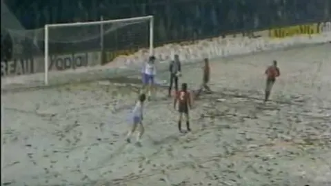 Partido Osasuna - Zaragoza en 1982.