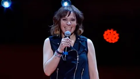 La monologuista Aroa Berrozpe, en los premios de Navarra Televisión YOUTUBE