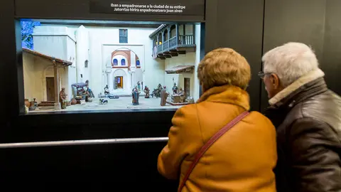 La Asociación de Belenistas de Pamplona inaugura la exposición de este año en Baluarte (93). IÑIGO ALZUGARAY