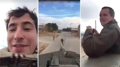 Captura del vídeo colgado en Twitter.