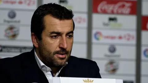 Diego Martínez, entrenador de Osasuna. MIGUEL OSÉS