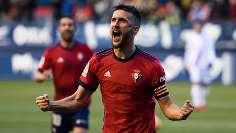 Oier Sanjurjo en el partido Osasuna - Numancia. MIGUEL OSÉS.