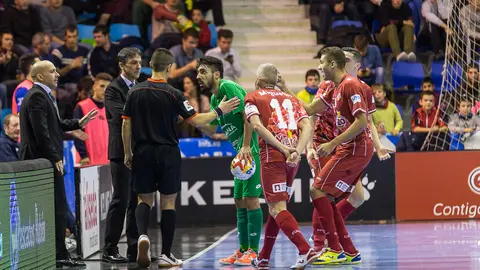 Partido de la LNFS entre Osasuna Magna y El Pozo Murcia disputado en el Pabellón Anaitasuna (39). IÑIGO ALZUGARAY