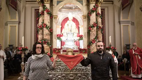 Primer peldaño de la escalera de San Femín del 1 de Enero. MIGUEL OSÉS (13)