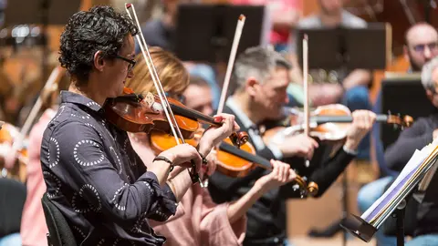 Ensayo del Concierto de Año Nuevo en Baluarte (14). IÑIGO ALZUGARAY