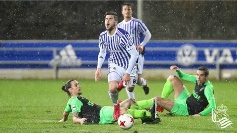 Partido del Izarra en Zubieta. R. Sociedad.