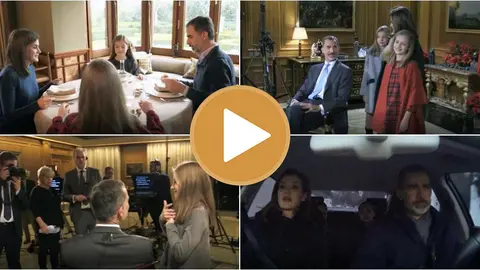 Combo de varias imágenes facilitadas por la Casa Real sobre la vida de la familia Real.