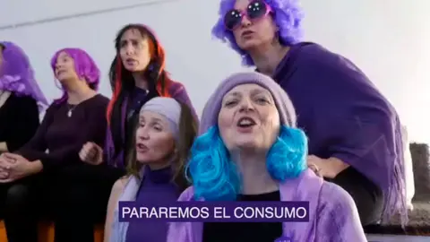 Un fragmento del vídeo con el que se anuncia la huelga general feminista