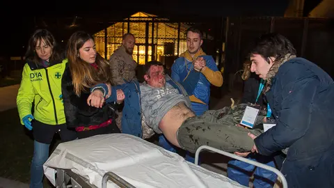 Simulacro de una atención sanitaria en situación de emergencia en la Universidad de Navarra. PABLO LASAOSA 01 (22)