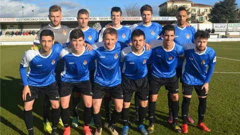 Equipo titular de la Peña Sport en Tafalla. Facebook P.Sport