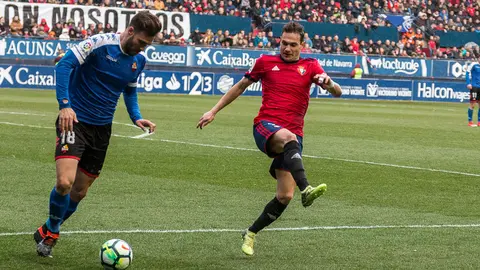 David Rodríguez en el partido Osasuna - Reus disputado en El Sadar. IÑIGO ALZUGARAY