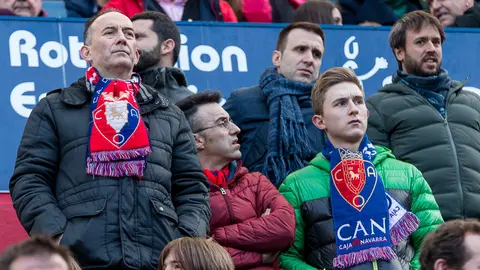 La grada de El Sadar durante el partido de Liga entre Osasuna y Reus. IÑIGO ALZUGARAY (19)
